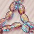 Amethyst Spark | .925 Sterling Silver | Firework Glass Pebble Bracelet